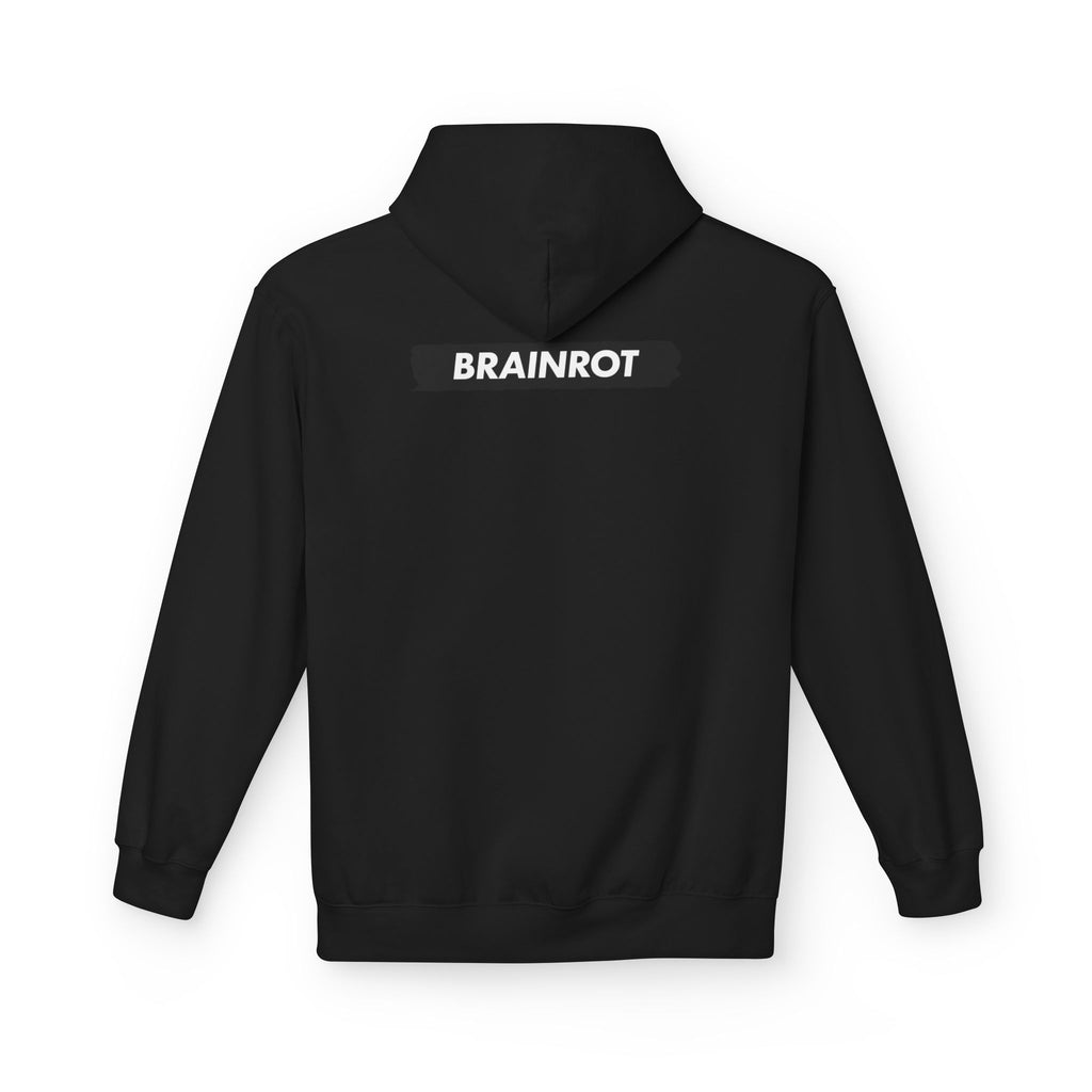 Brainrot Hoodie — Vintage Smiley Skull Graphic Pullover