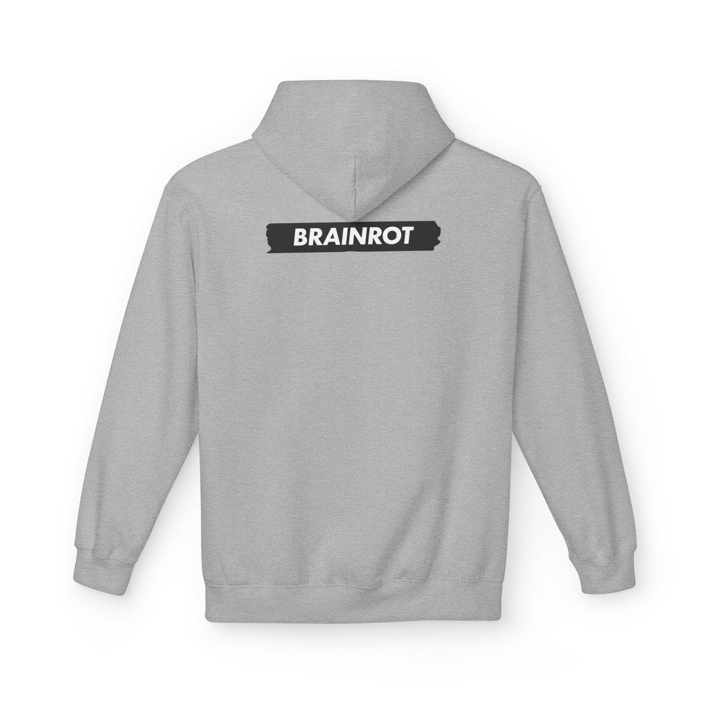 Brainrot Hoodie — Vintage Smiley Skull Graphic Pullover