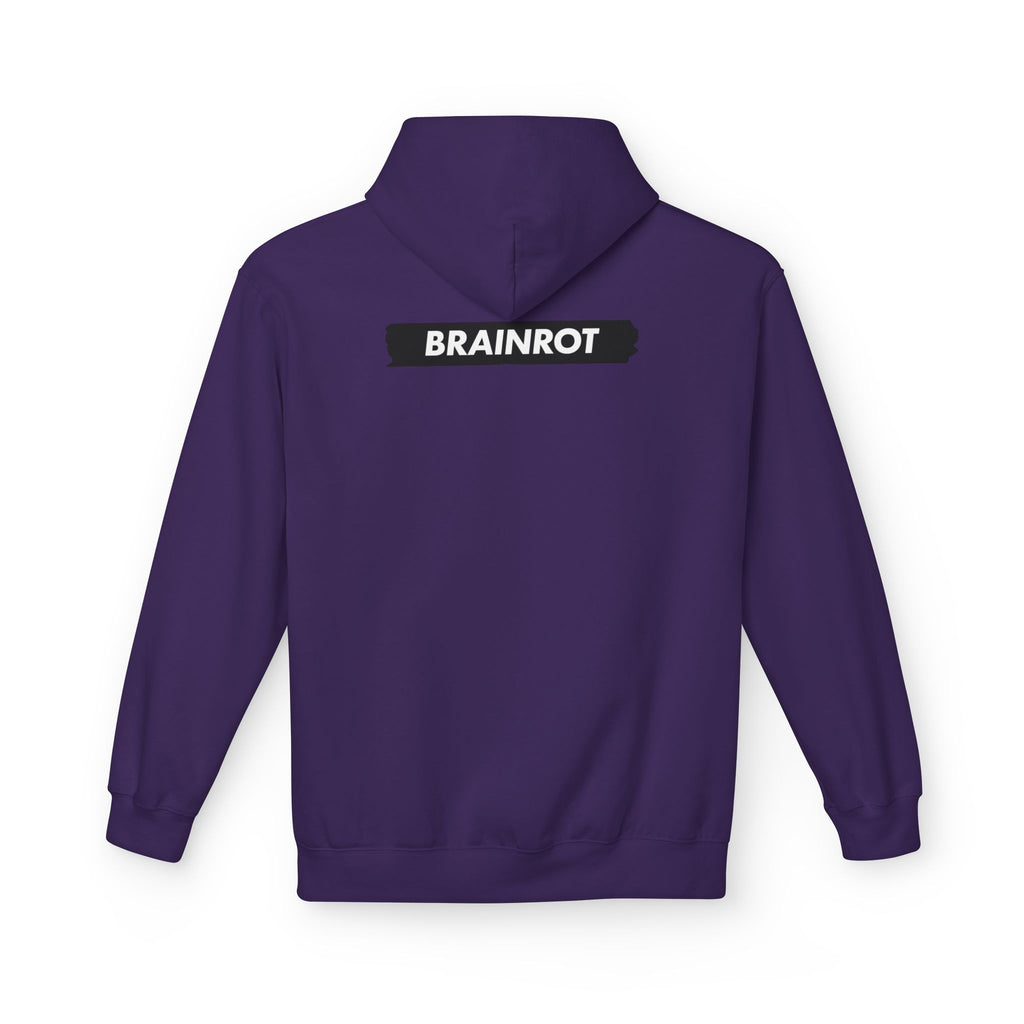 Brainrot Hoodie — Vintage Smiley Skull Graphic Pullover