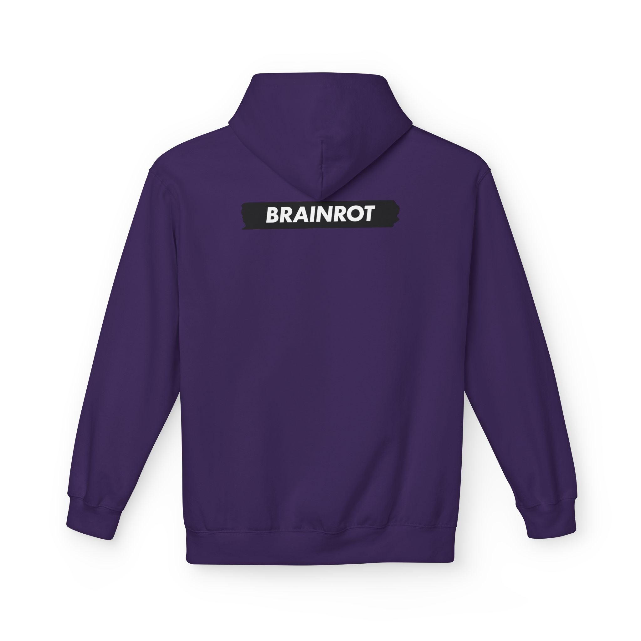 Brainrot Hoodie — Vintage Smiley Skull Graphic Pullover