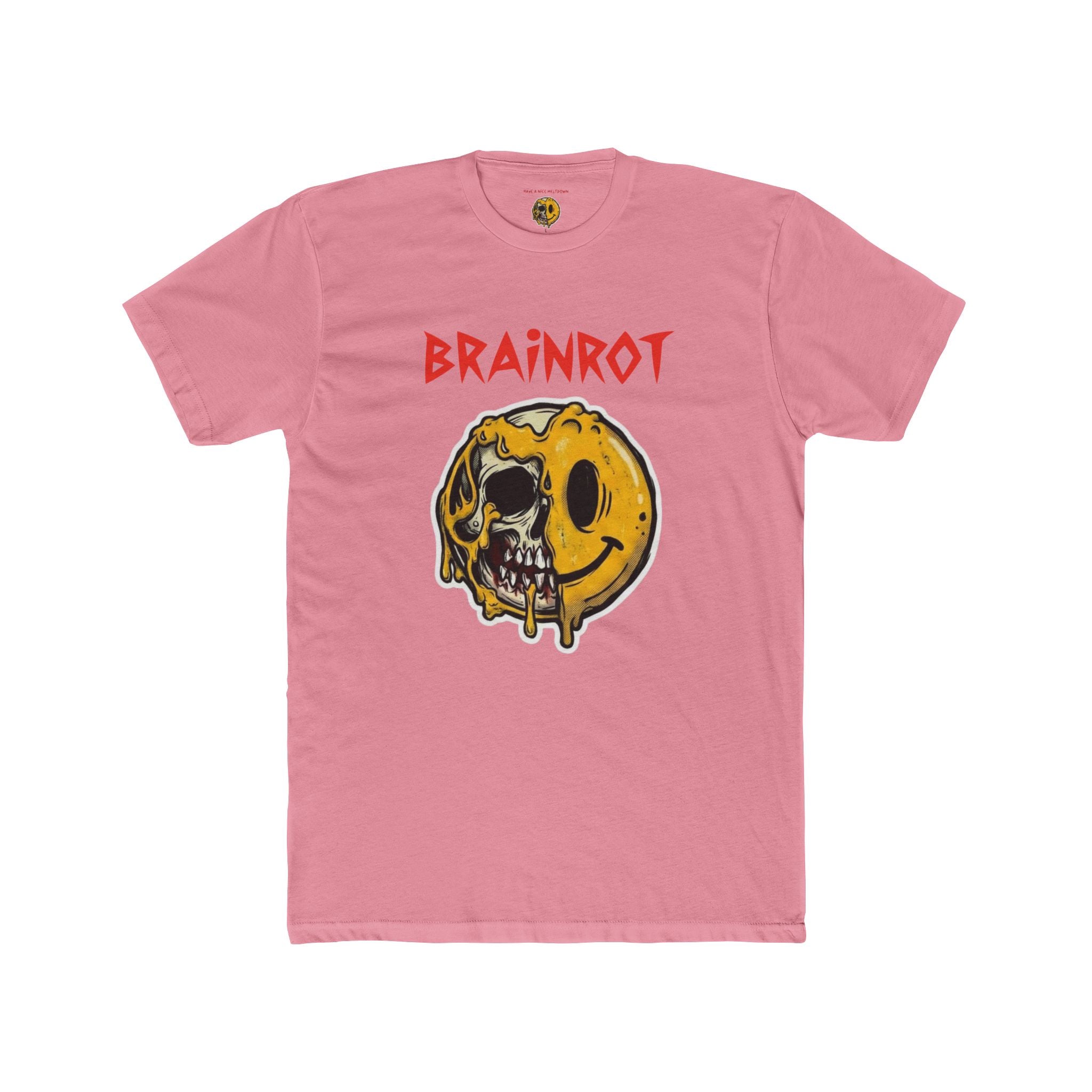 Have a Nice Meltdown - Brainrot Melting Smiley T-Shirt