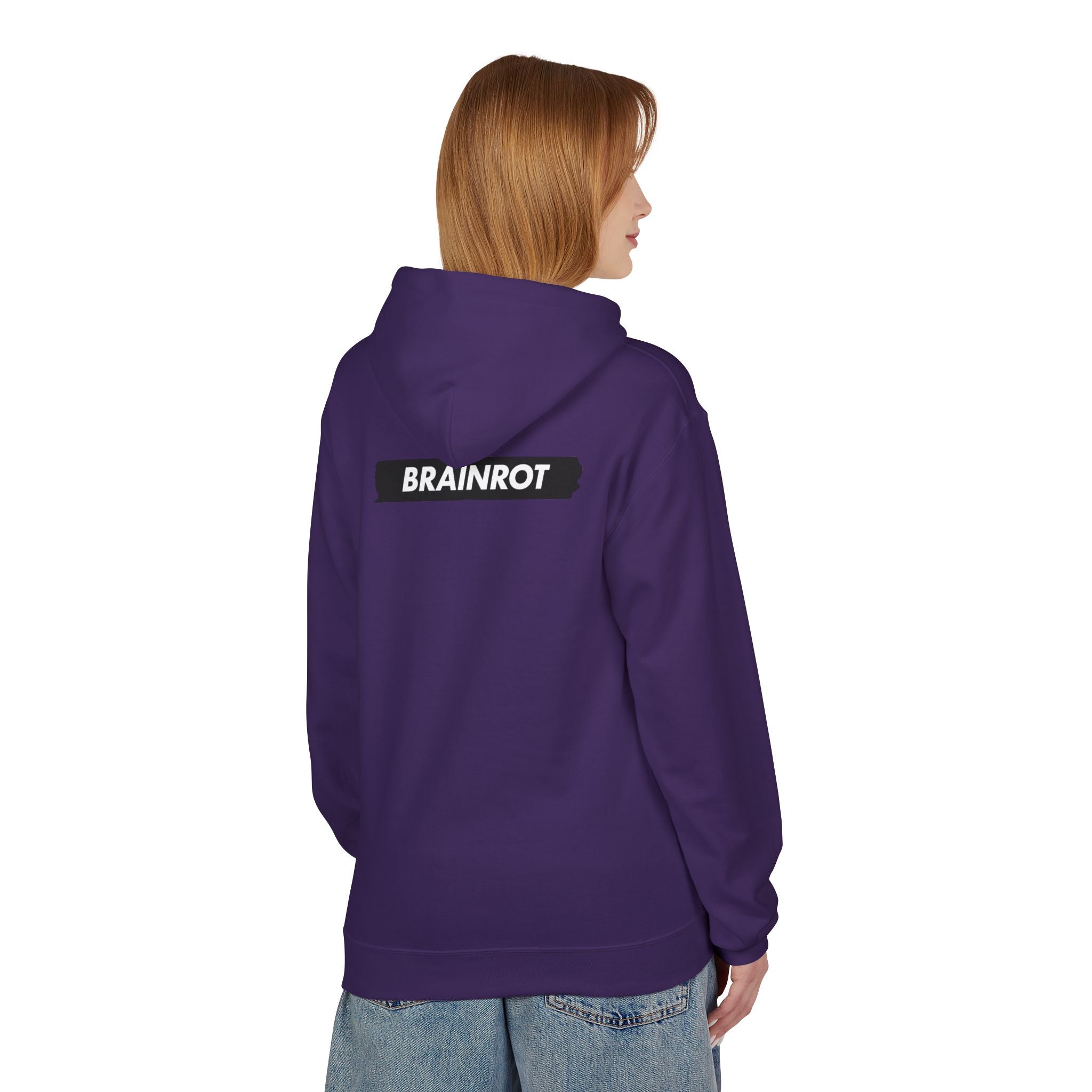 Brainrot Hoodie — Vintage Smiley Skull Graphic Pullover