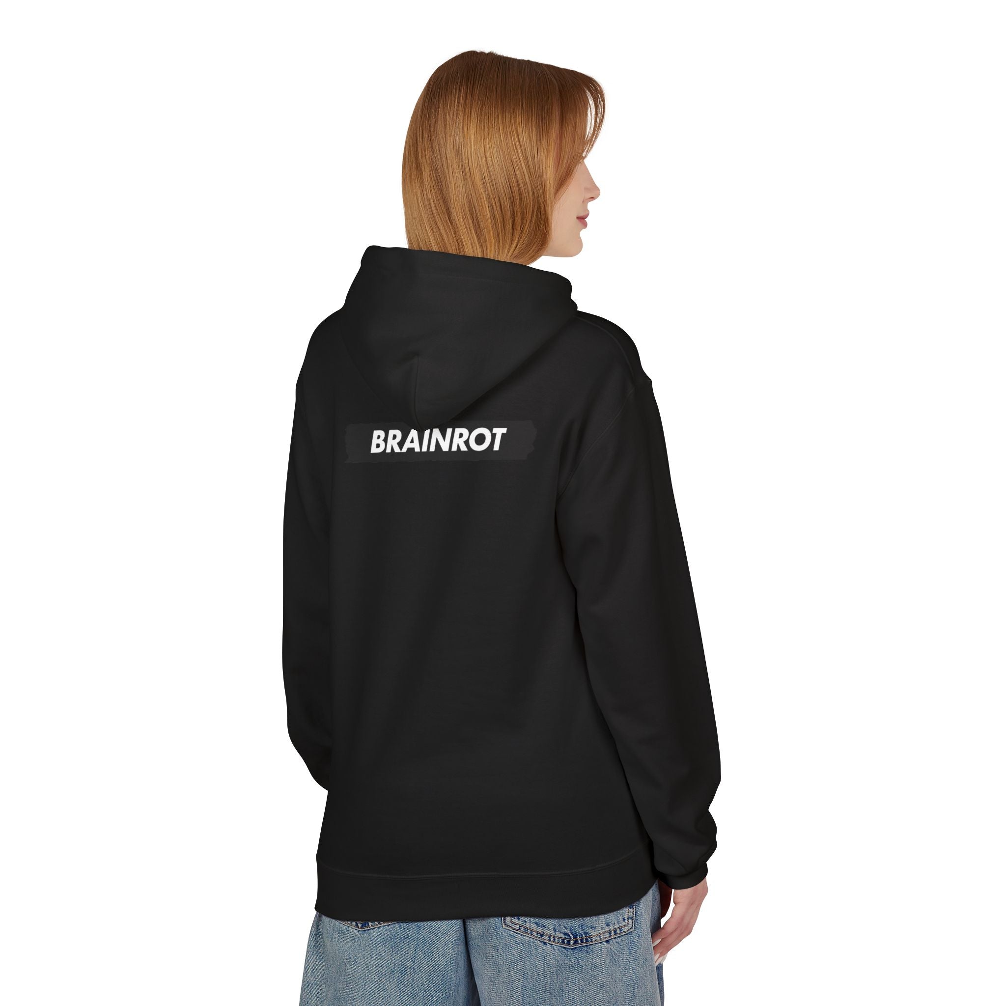 Brainrot Hoodie — Vintage Smiley Skull Graphic Pullover
