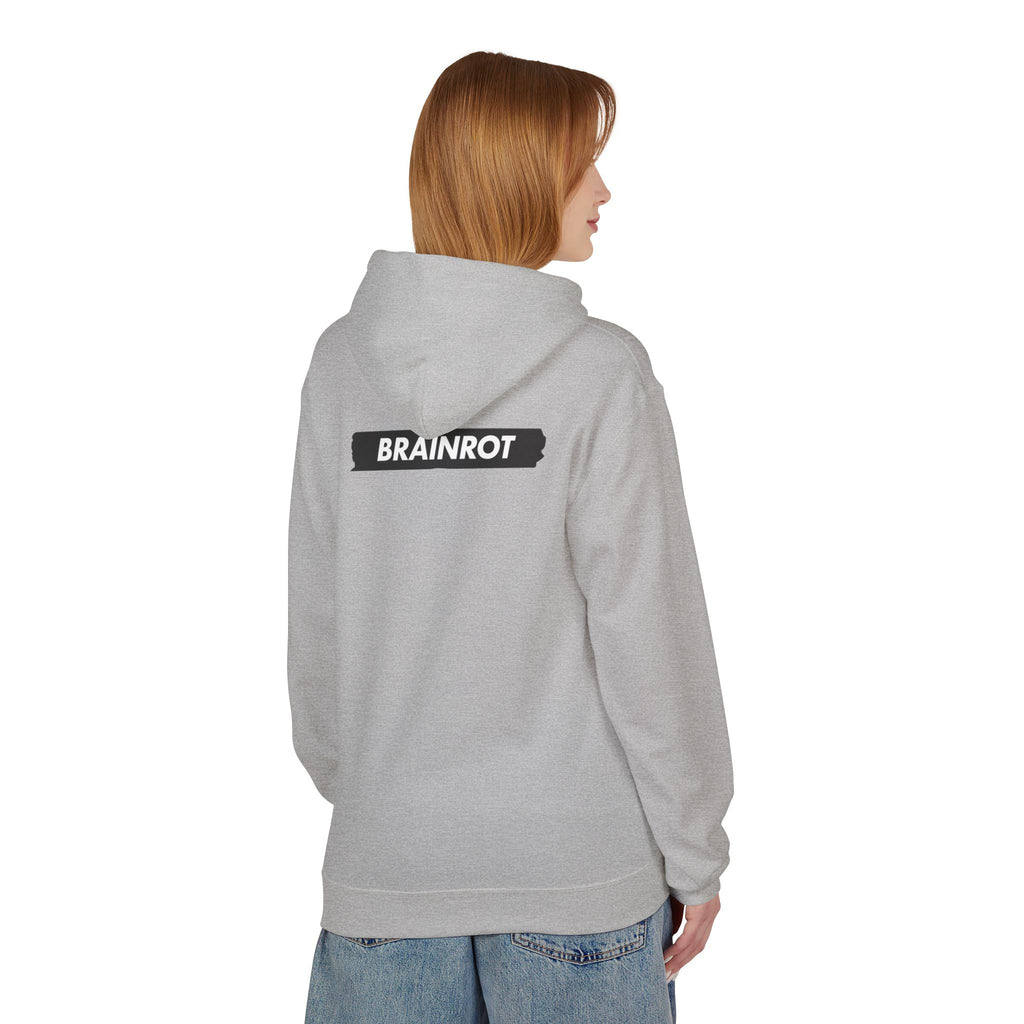 Brainrot Hoodie — Vintage Smiley Skull Graphic Pullover
