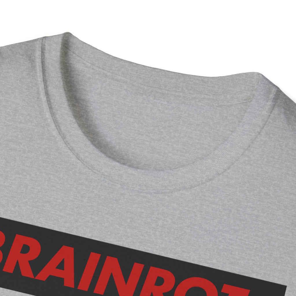 Brainrot Graphic T-Shirt — Smiley & Skull Drip Design