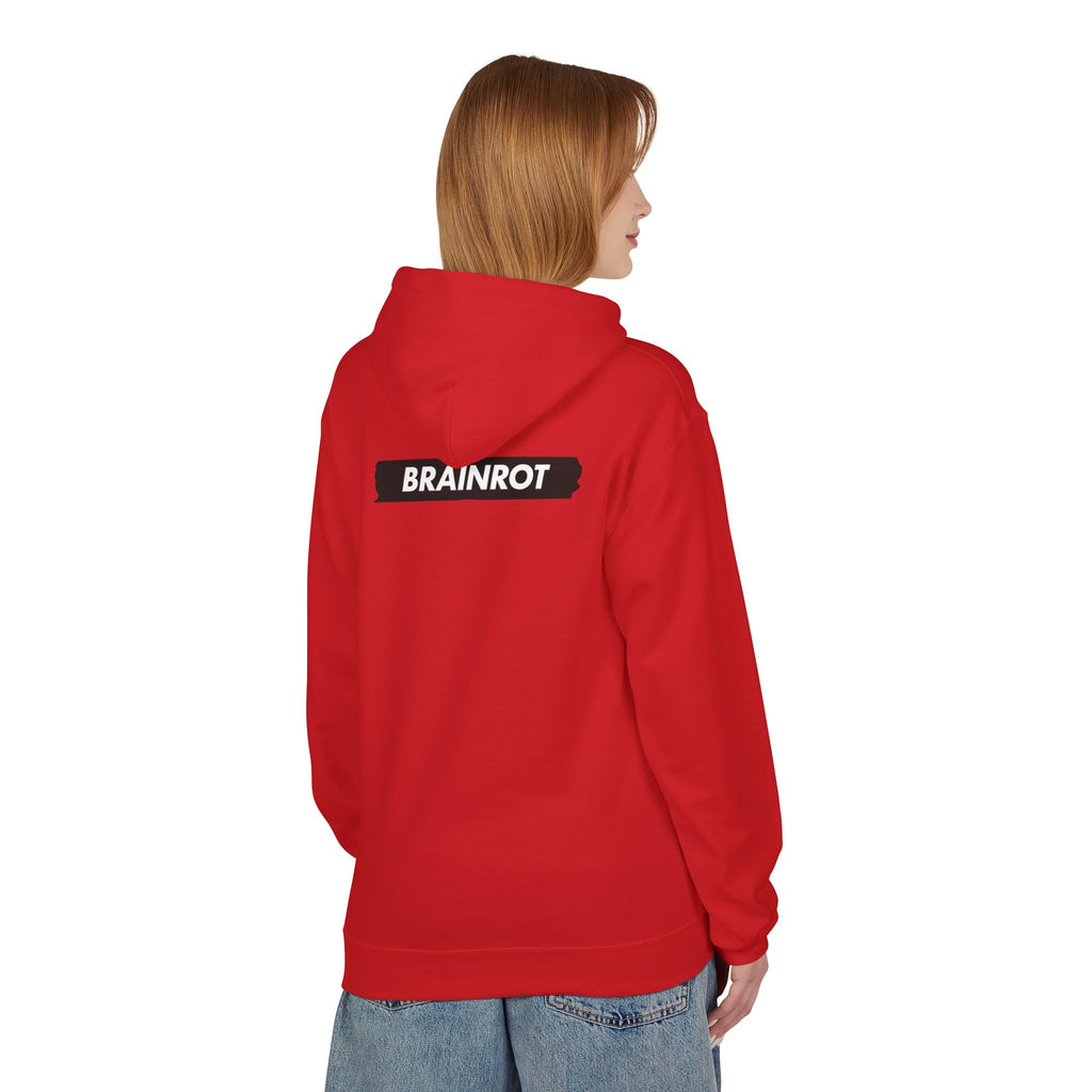Brainrot Hoodie — Vintage Smiley Skull Graphic Pullover