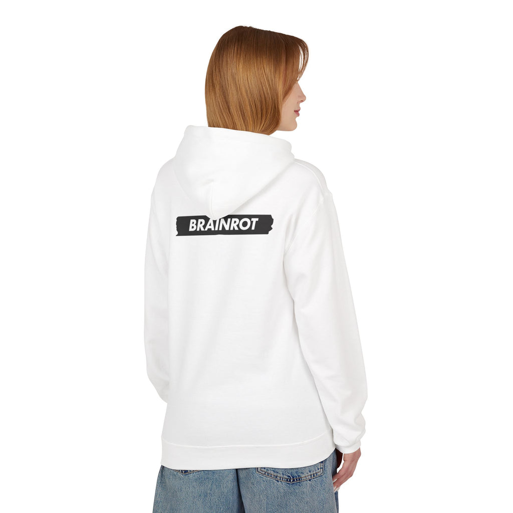 Brainrot Hoodie — Vintage Smiley Skull Graphic Pullover