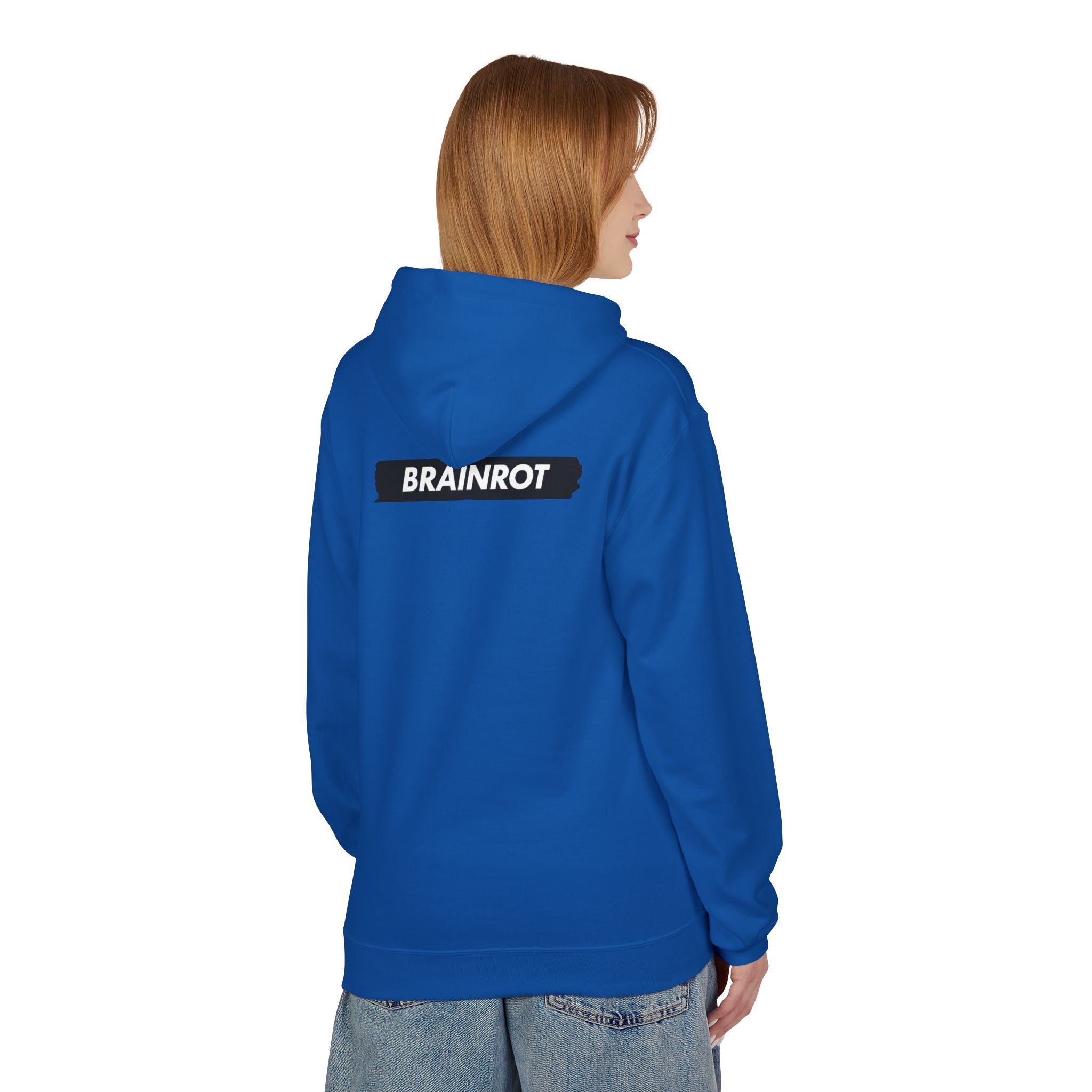 Brainrot Hoodie — Vintage Smiley Skull Graphic Pullover