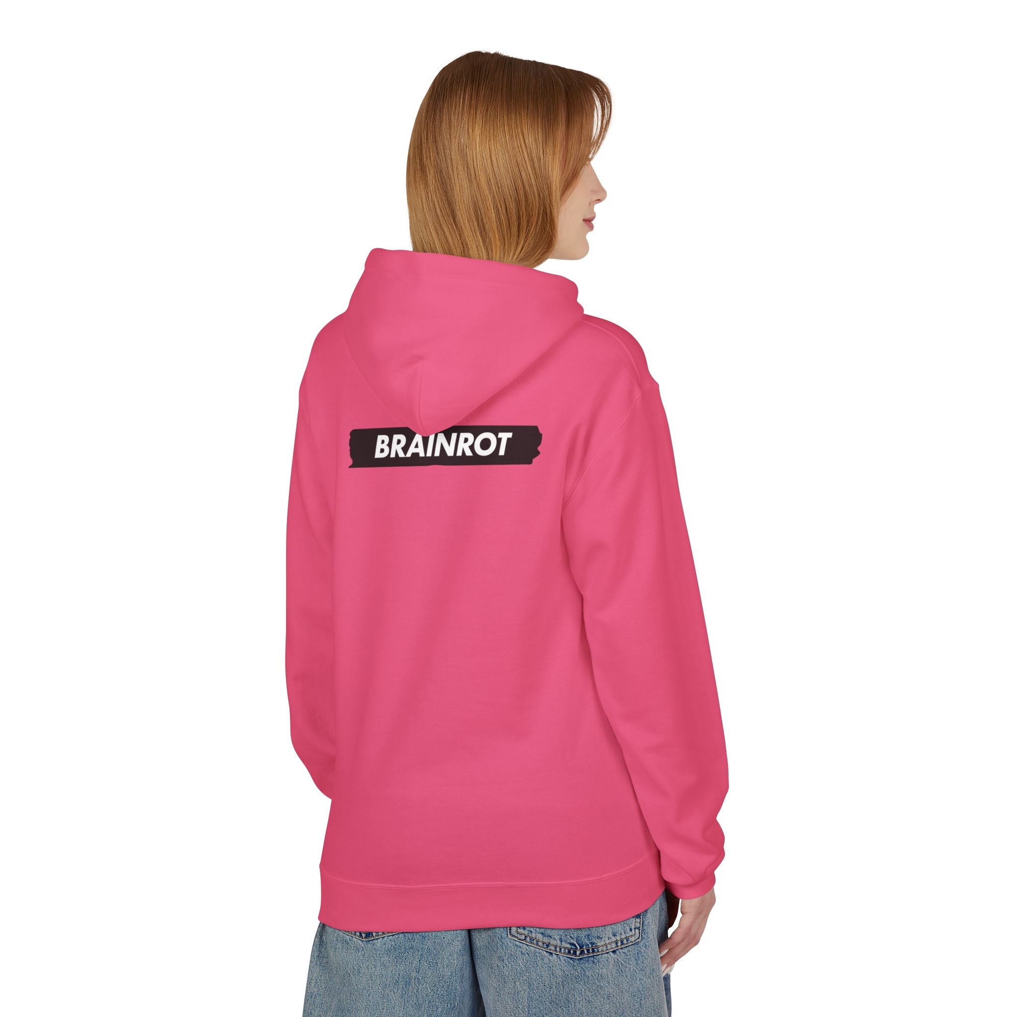 Brainrot Hoodie — Vintage Smiley Skull Graphic Pullover