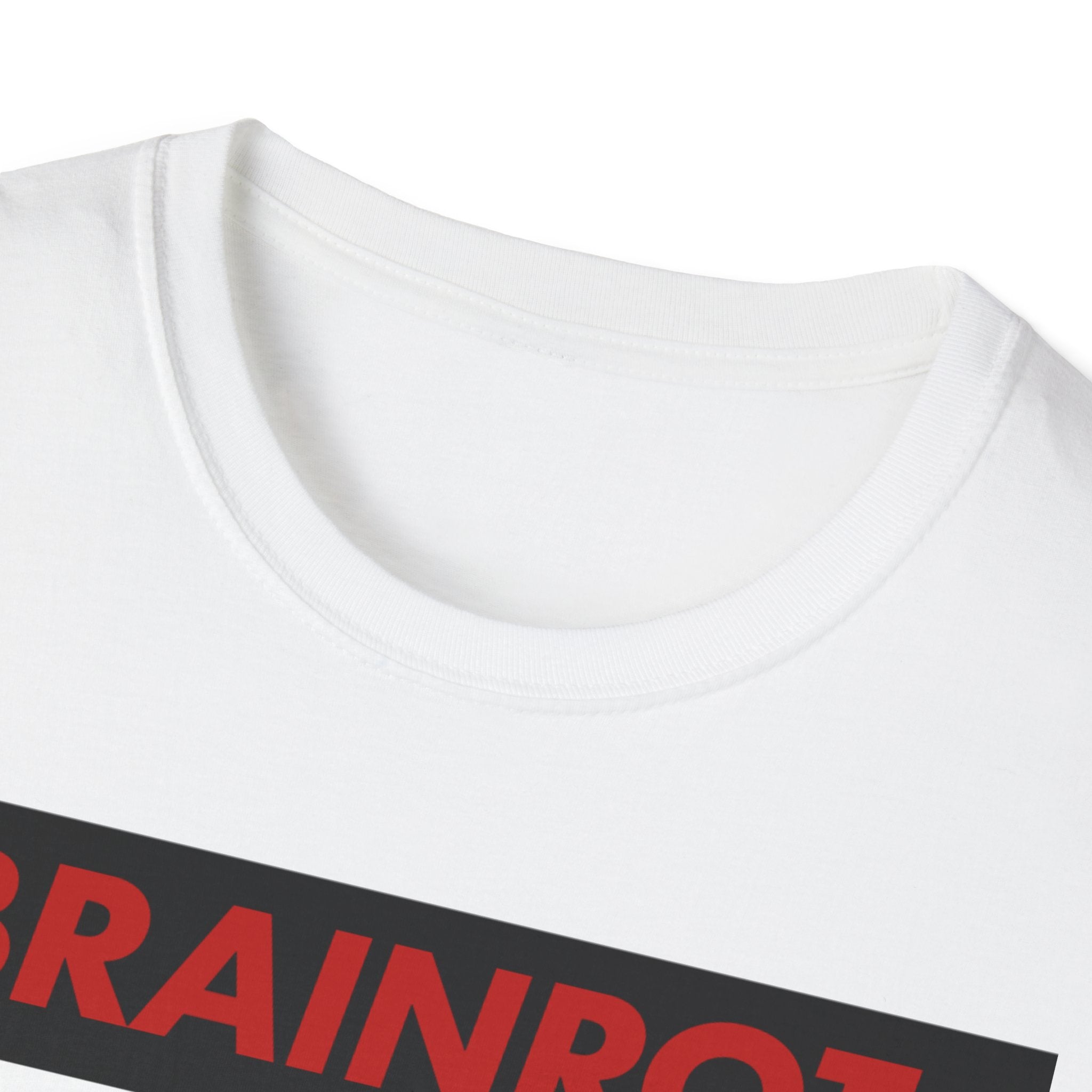 Brainrot Graphic T-Shirt — Smiley & Skull Drip Design